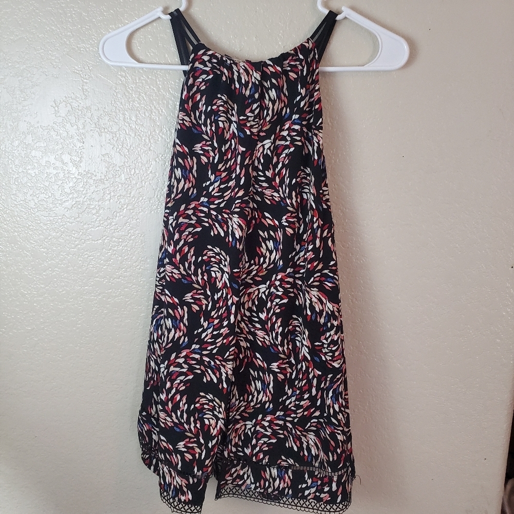 White House Black Market sleeveless paisley top